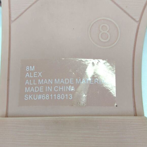 SM New York Sandals Blush Pink Braided Slip on Size 8 - Picture 4 of 6